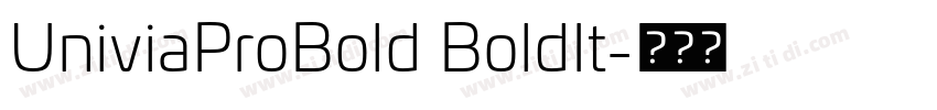 UniviaProBold BoldIt字体转换 UniviaProBold BoldIt字体转换